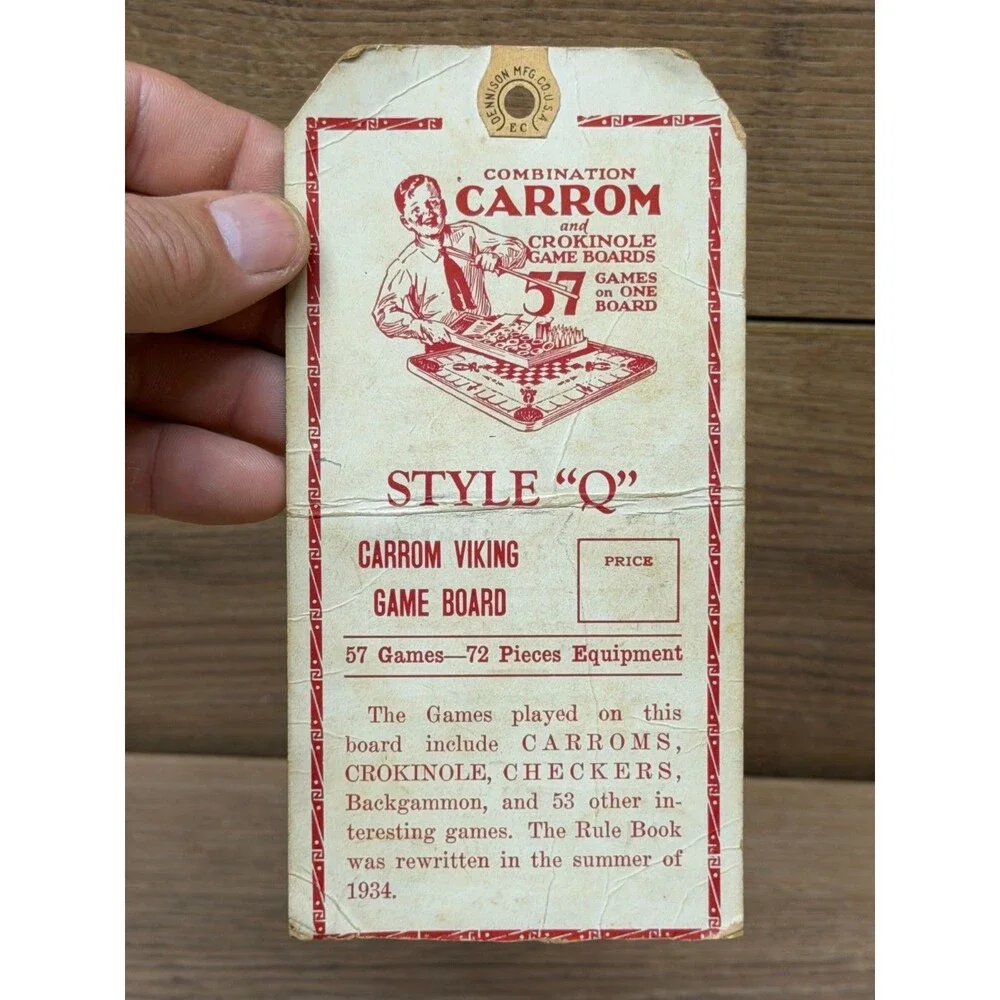 The Carrom Company 1940's Carrom Game Boards Direction Booklet & Ephemera
